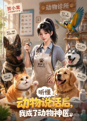 听懂动物说话后，我成了动物神医（47集）爆款短剧追不停