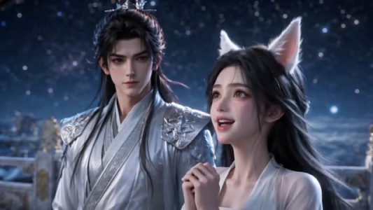 失忆白狐，惹动魔尊心（55集）短剧解说热门